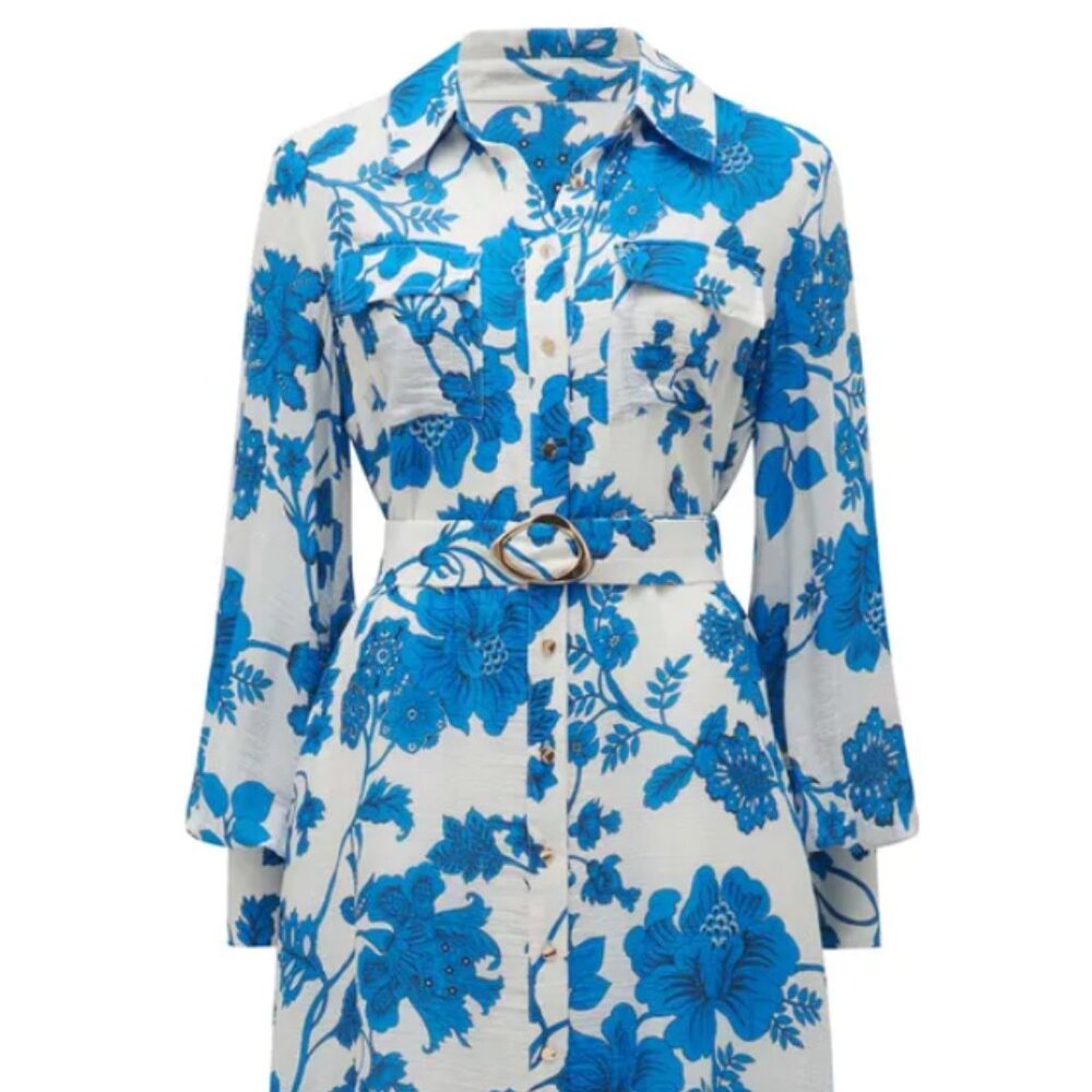 Ever New Janie Printed Midi Dress